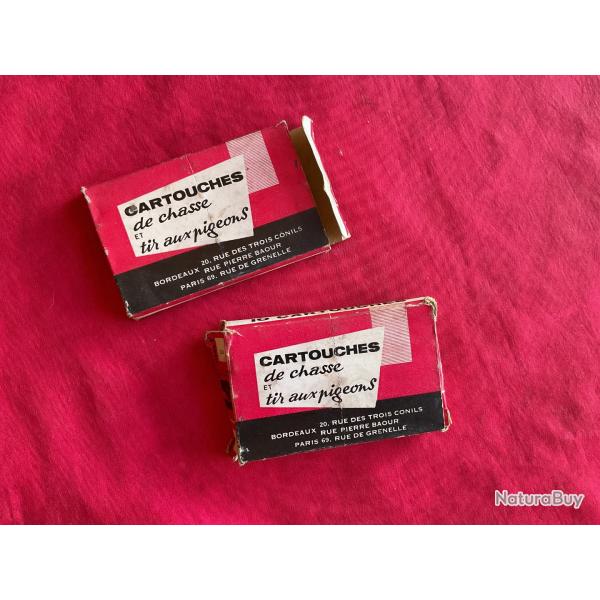 Lot de deux botes de cartouches en poudre T, 14 mm, pas de prix de rserve