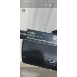 Carabine ruger plombs a tiré une seule fois 19,9 joules. Lunette 4×32 ,1 boite de plombs