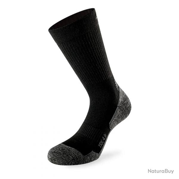Chaussettes Trekking 4.0 noir gris- Lenz 42-44