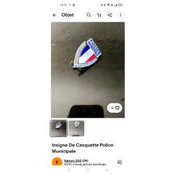 Insigne de casquette Police municipale
