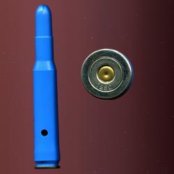 .50 Browning / 12.7 x 99 - Autriche 1980  - à blanc corps en plastique bleu - bourrelet acier
