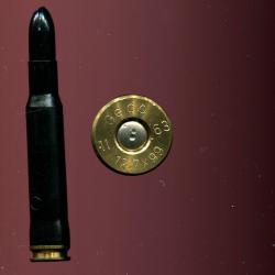 .50 Browning / 12.7 x 99 - Allemange - à blanc corps en plastique noir - culot laiton