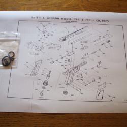 Jeu de joints pour pistolet CO2 S&W Model 79 G