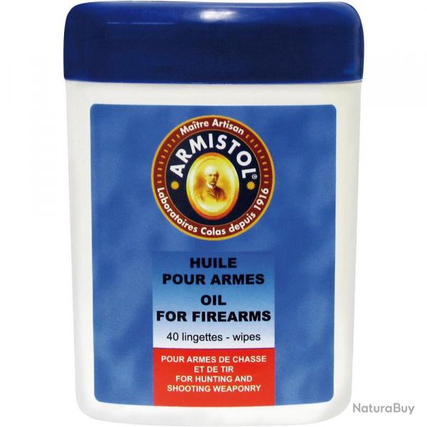 Soldes ! 35 Lingettes Nettoyantes pour Armes Armistol