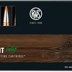 Munitions RWS 308 Win. HIT Green 10.7g 165gr x2 boites