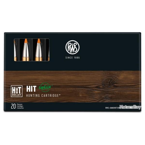 Munitions RWS 308 Win. HIT Green 10.7g 165gr x2 boites