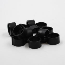 Soldes ! Bagues à clip 18mm (50) noir (Taille 6)