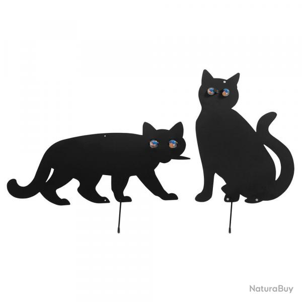 Soldes ! pouvantails chats pour potager lot de 2