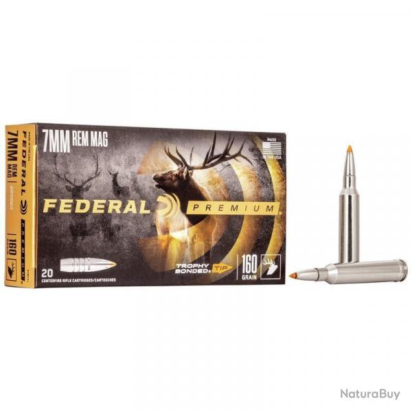 Munitions FEDERAL 7RM Trophy Bonded Tip 160gr x20