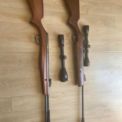 Lot de carabine à plombs + 2 jumelle