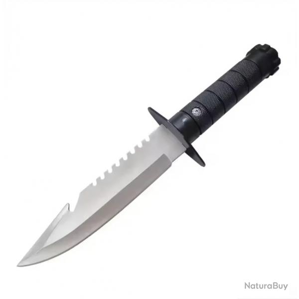 Couteau droit d'extrieur en acier inoxydable (Lame blanche) (2)