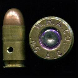 .45 ACP - ancien marquage W.R.A.Co.  .45 A.C. - neutra