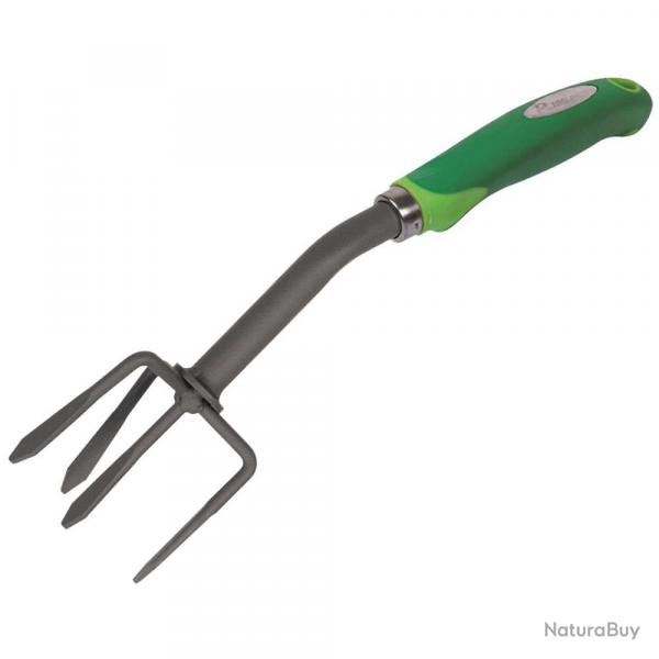Soldes ! Petite griffe de jardin 4 dents antirouille, manche ergonomique