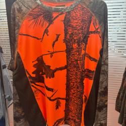 !! NEUF !! TEE SHIRT SOMLYS ML CAMOU ORANGE XXL
