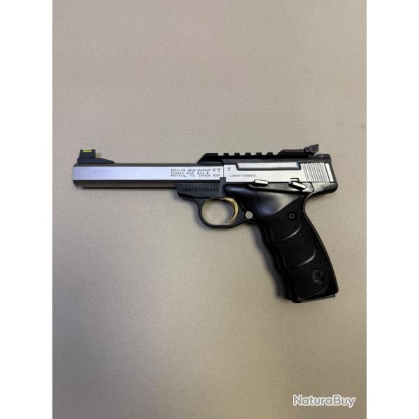 Pistolet Browning Buck Mark Standard Stainless URX 22lr occasion Quasi neuf !