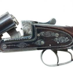 FUSIL JUXTA HAMMERLESS A PLATINES ARTISAN ESPAGNOL MADE IN SPAIN 16/70 Bon  Categorie C Espagne XXè
