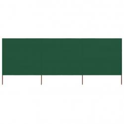Paravent 3 panneaux Tissu 400 x 160 cm Vert