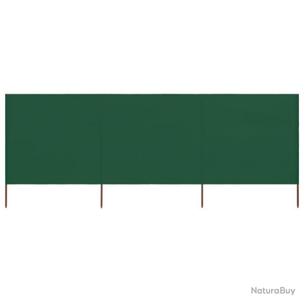 Paravent 3 panneaux Tissu 400 x 160 cm Vert