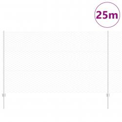 Poteaux de clôture 22 pcs U-Channel 140 cm Acier galvanisé,Clôture hexagonale 1,4x25 m Acier galvani