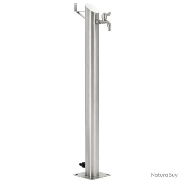 Colonne  eau de jardin ronde Acier inoxydable 95 cm