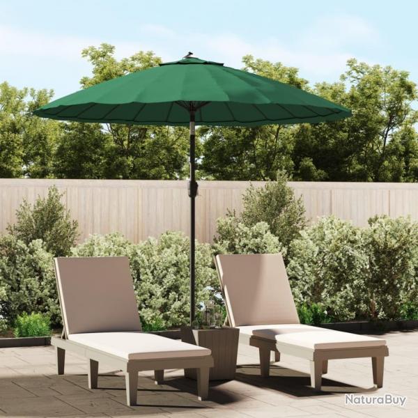 Parasol d'extrieur avec mt en aluminium 270 cm Vert