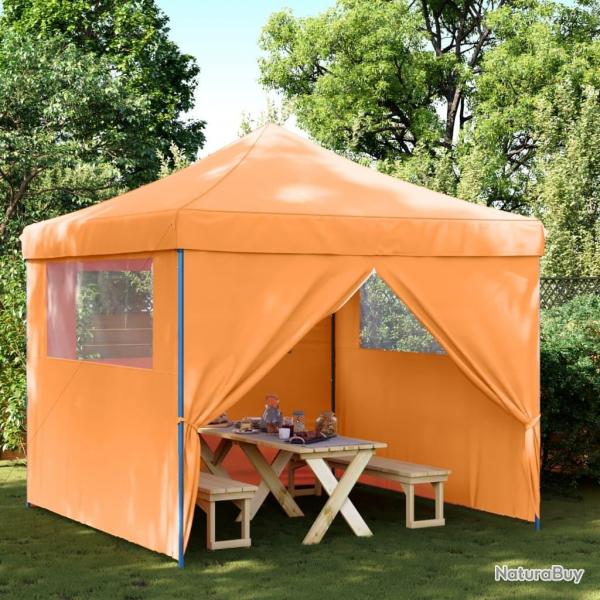Tente de rception pliable escamotable avec 4 parois latrales