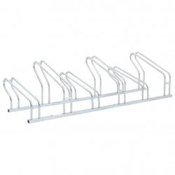 Support de vélo au sol autoportant pour 6 vélos acier galvanisé