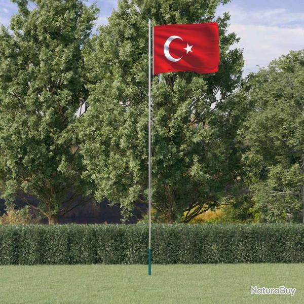 Drapeau de la Turquie et mt 6,23 m Aluminium
