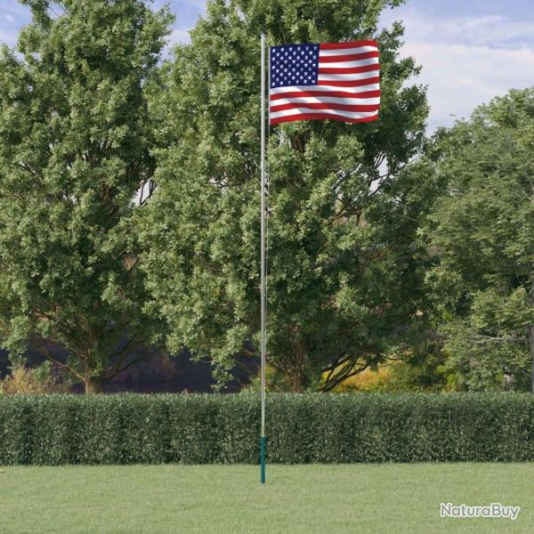 Drapeau des tats-Unis et mt 6,23 m Aluminium