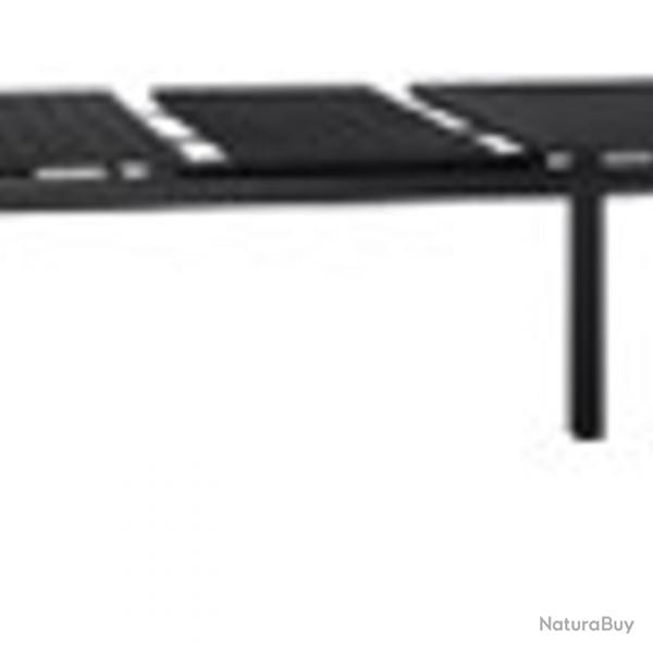 Table de jardin extensible Anthracite (140-210)x90x73 cm Acier