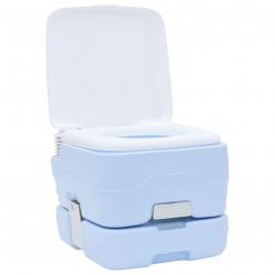 Toilette PortableBleue et Blanche en Plastique 10 L