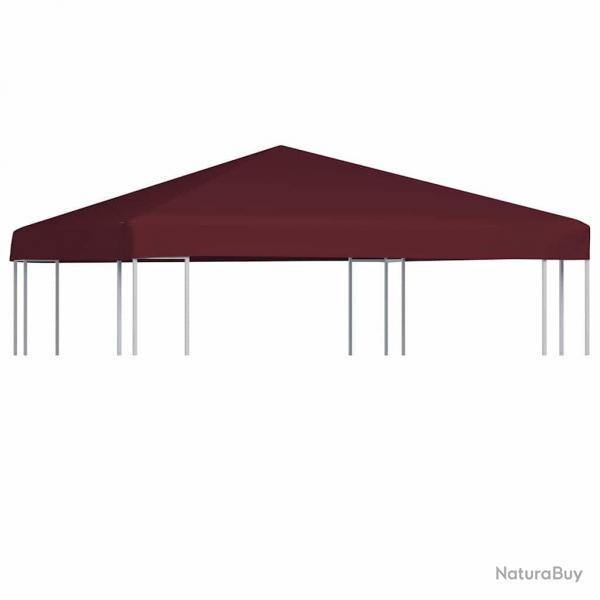 Toile suprieure de gazebo 310 g/m 3x3 m Bordeaux