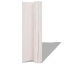 Clôture de jardin double face marron 1,5x3 m PVC