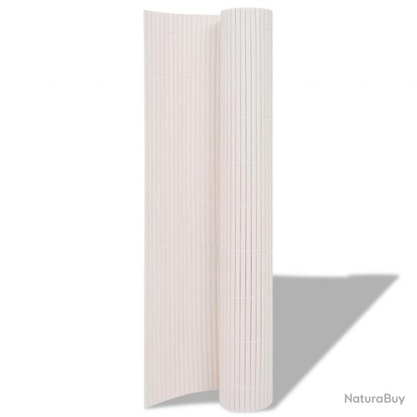 Clture de jardin double face marron 1,5x3 m PVC
