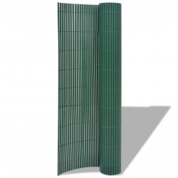 Clôture de Jardin Double Face Verte 1,5x3 m PVC