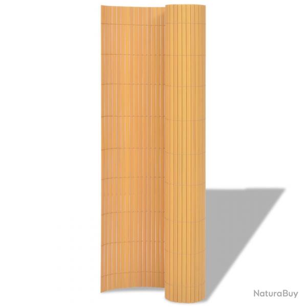 Clture de jardin double face PVC 150x300 cm Jaune