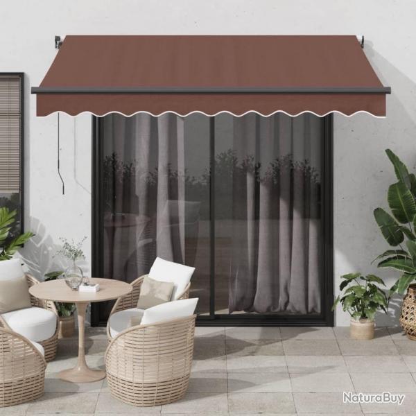 Auvent rtractable automatique marron 350x250 cm
