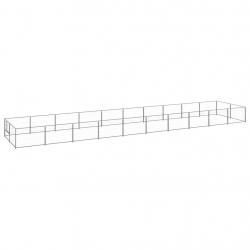 Chenil Argenté 20 m² Acier