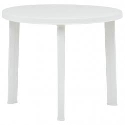 Table de jardin Blanc 89 cm Plastique
