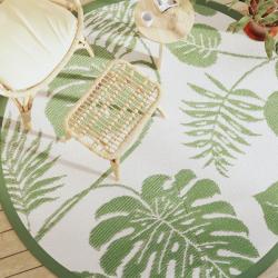 Tapis d'extérieur ARAKIL vert Ø200 cm PP