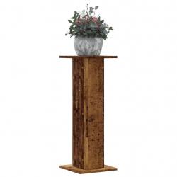 Supports pour plantes 2 pcs vieux bois bois d'ingénierie