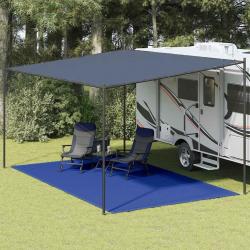Tapis de tente 300x500 cm Bleu PEHD