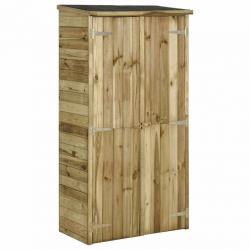 Abri à outils pour jardin Pin 85x48x177 cm