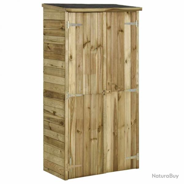Abri  outils pour jardin Pin 85x48x177 cm