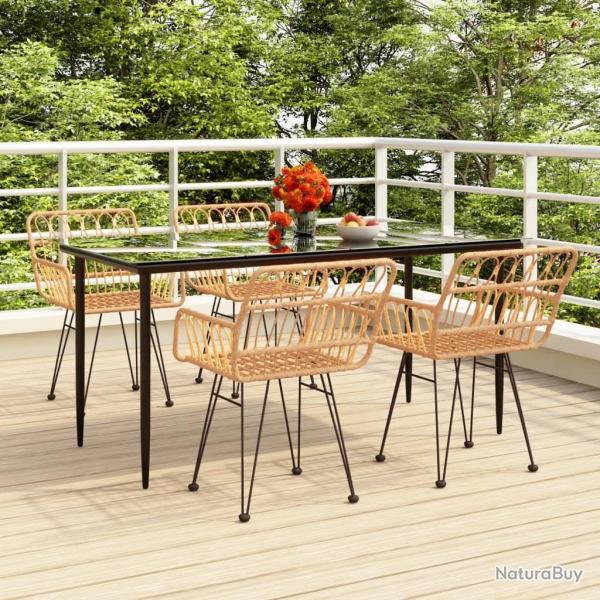 Ensemble  manger de jardin 5pcs Rsine tresse