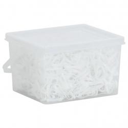 Bandes tressées pour chevaux 2500 pcs silicone blanc