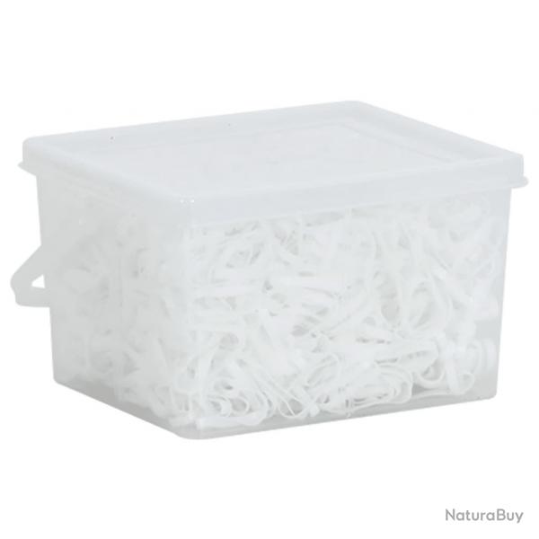 Bandes tresses pour chevaux 2500 pcs silicone blanc