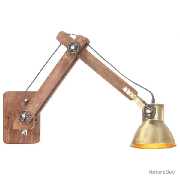 Lampe murale Style industriel Laiton Rond E27