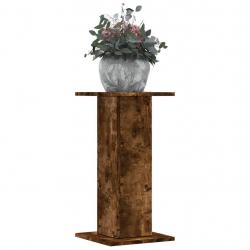 Supports pour plantes 2 pcs chêne fumé bois d'ingénierie