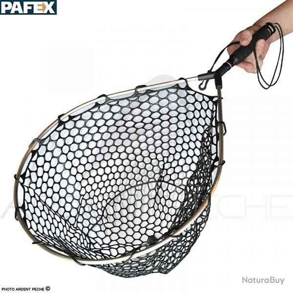 Epuisette PAFEX Flynet filet caoutchouc manche carbone poigne mousse EVA MC15M-C50CN